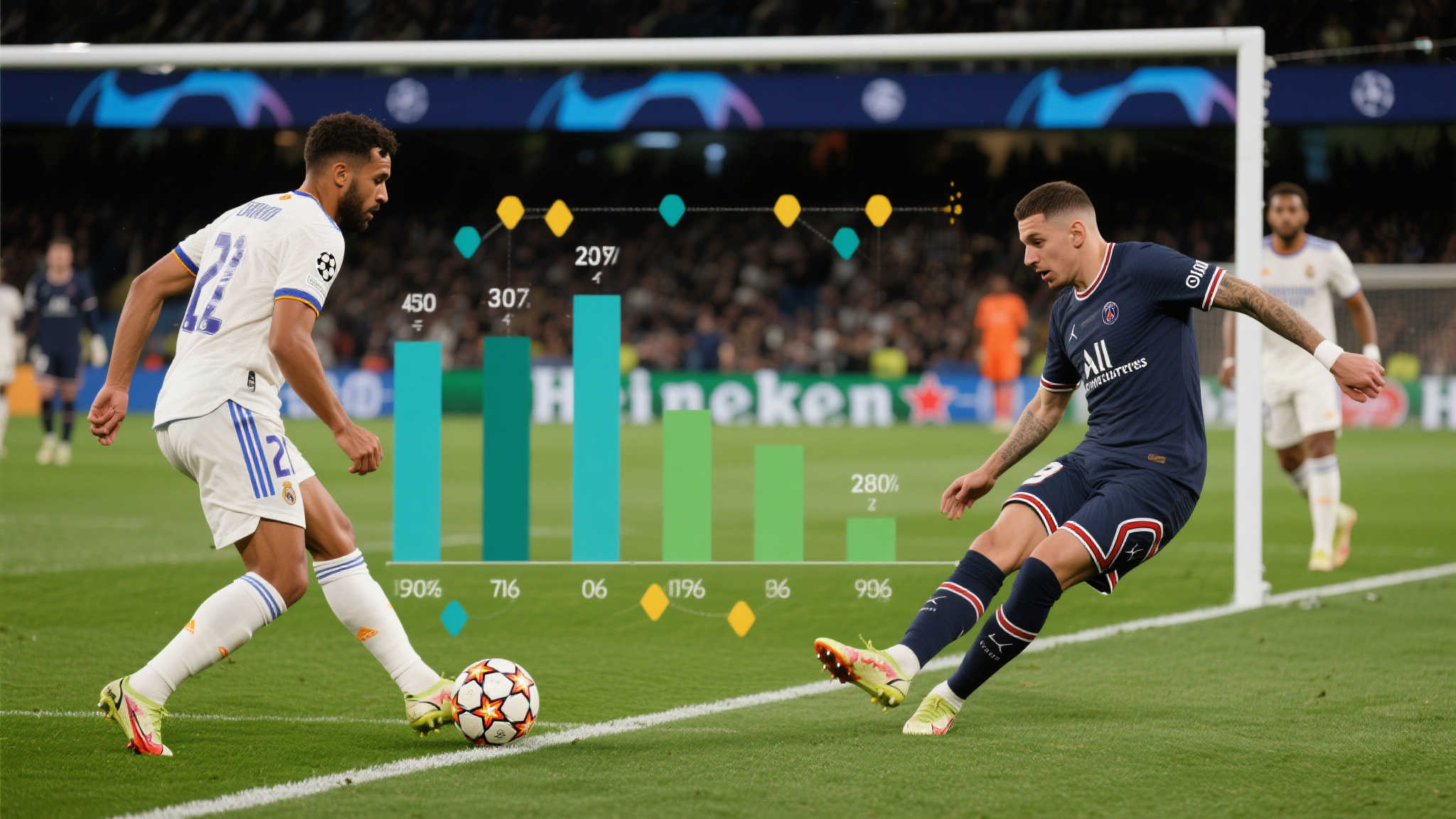 皇马与帕丘卡上次交锋射门次数相同,但皇马射正领先一步 这些数据显示的不只是 单纯数量关系,还有转化为得分